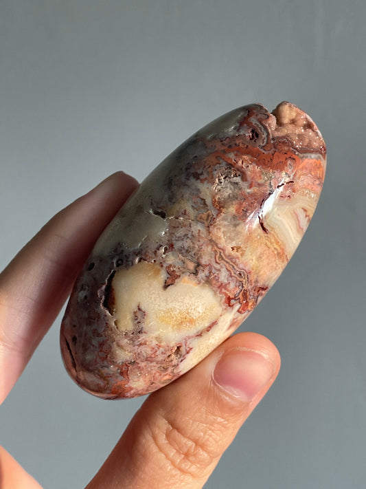 Pink Crazy Lace Agate 18C Shiva