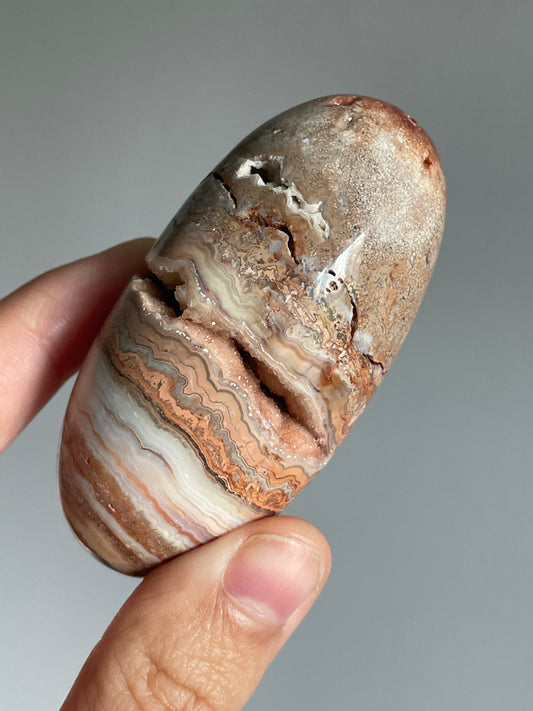 Pink Crazy Lace Agate 19G Shiva