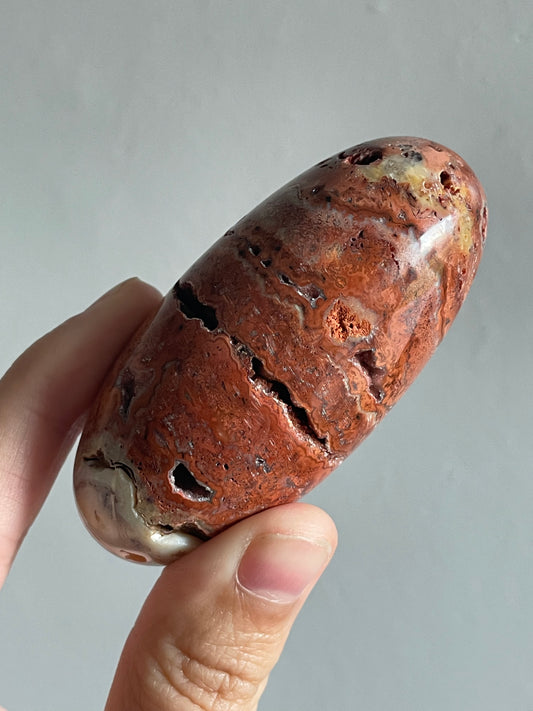 Pink Crazy Lace Agate 19F Shiva