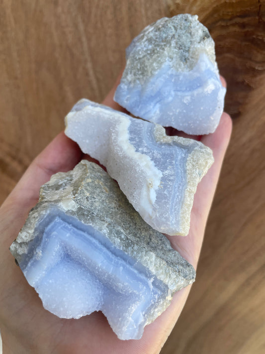 Raw Blue Lace Agate (Large Piece)